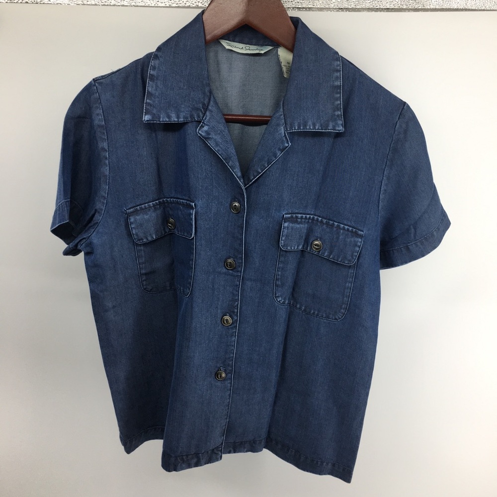 French Laundry Denim Tencel Shirt NWOT